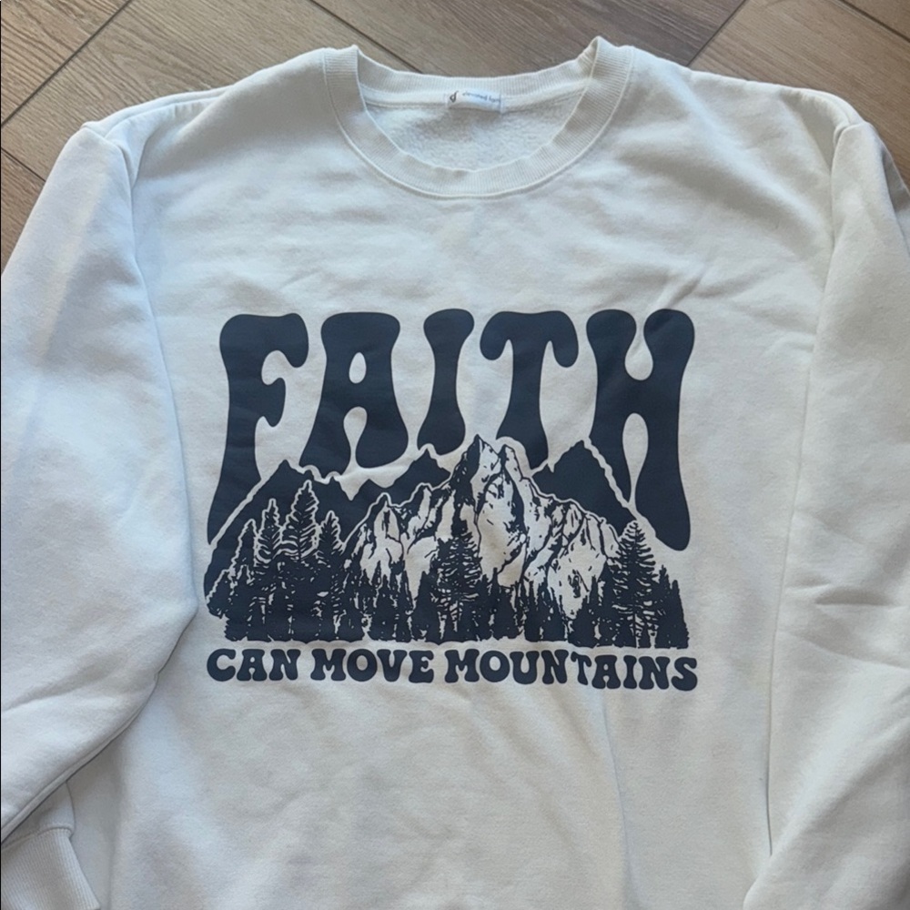 Elevated Faith White Graphic Sweatshirt